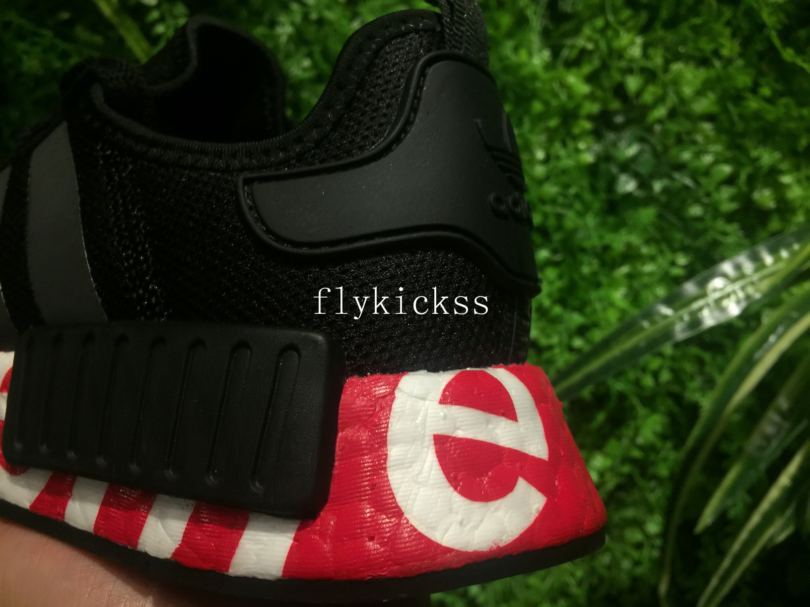 Supreme x Adidas NMD R1 Black Real Boost